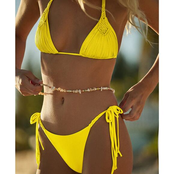 PQ Swim Sunshine Mila Tie Bottoms NWT SIZE M L - Picture 1 of 5